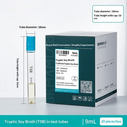 Lab Biological Tryptic Soy Broth Medium PS Tube Pack Reagent Microorganism Culture for Laboratory
