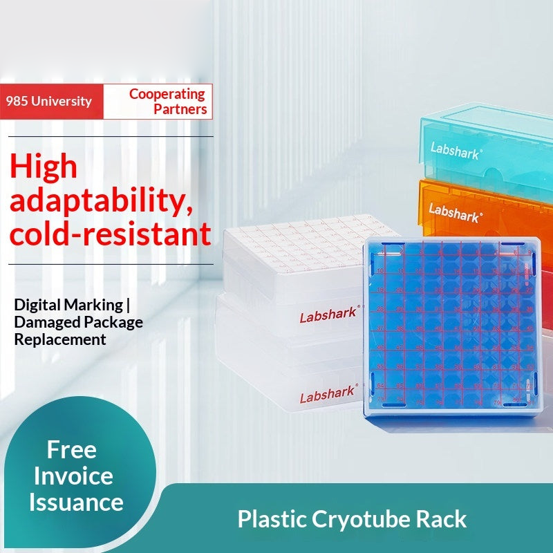 Plastic Cryovial & for Tube Storage Boxes-81/100-Grid 1.5-2ml Reusable