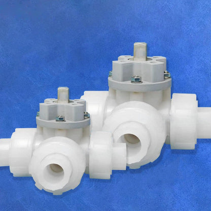 PVDF 3-Way True Union Ball Valve, PVDF-3W-TU-ISO5211