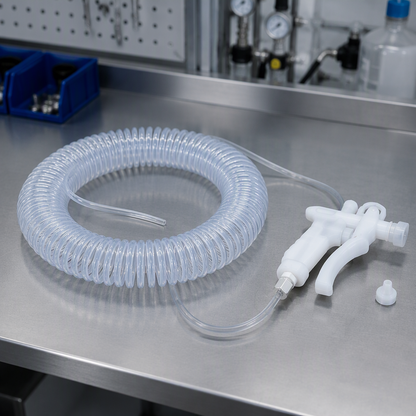 PFA Coiled Spring Tube Spray Gun Set