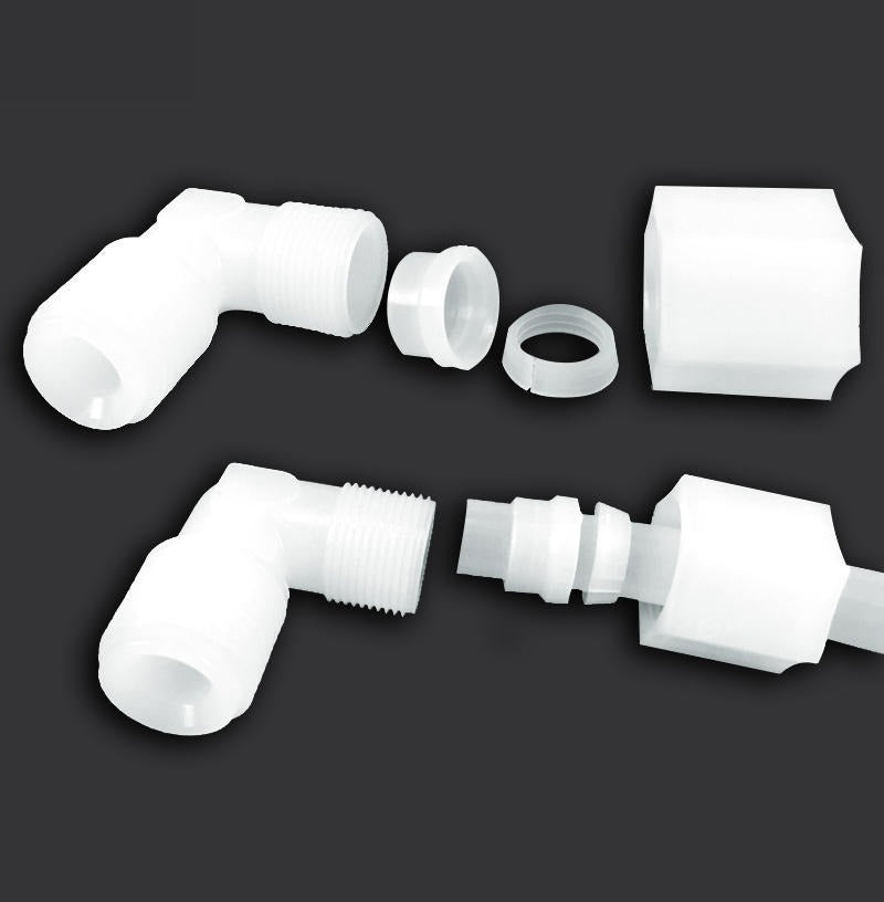 PVDF 45-Degree Elbow Tube Fitting