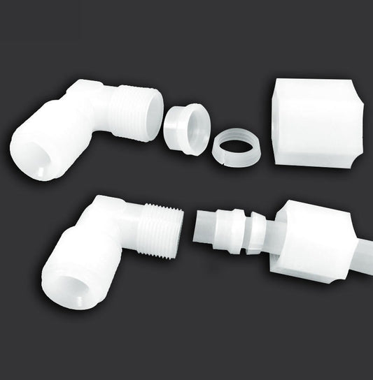 PVDF 45-Degree Elbow Tube Fitting