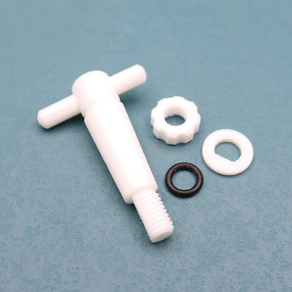 Borosilicate glass vacuum flow control adapter with ground joints