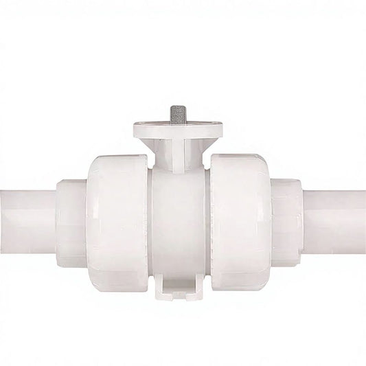 PVDF High-Platform True Union Ball Valve, ALAB-PVDF-BV-HP