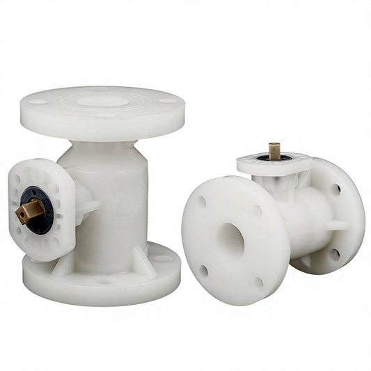 PVDF High-Platform Flange Ball Valve
