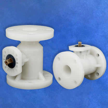 PVDF High-Platform Flange Ball Valve