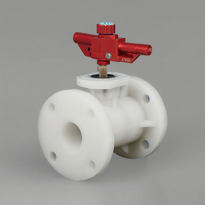 PVDF High-Platform Flange Ball Valve