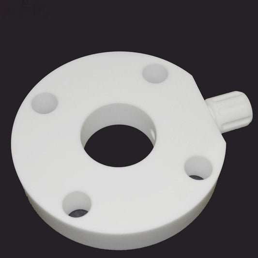 PTFE Full-Face Blind Flange with 1/2 in MNPT Side Port