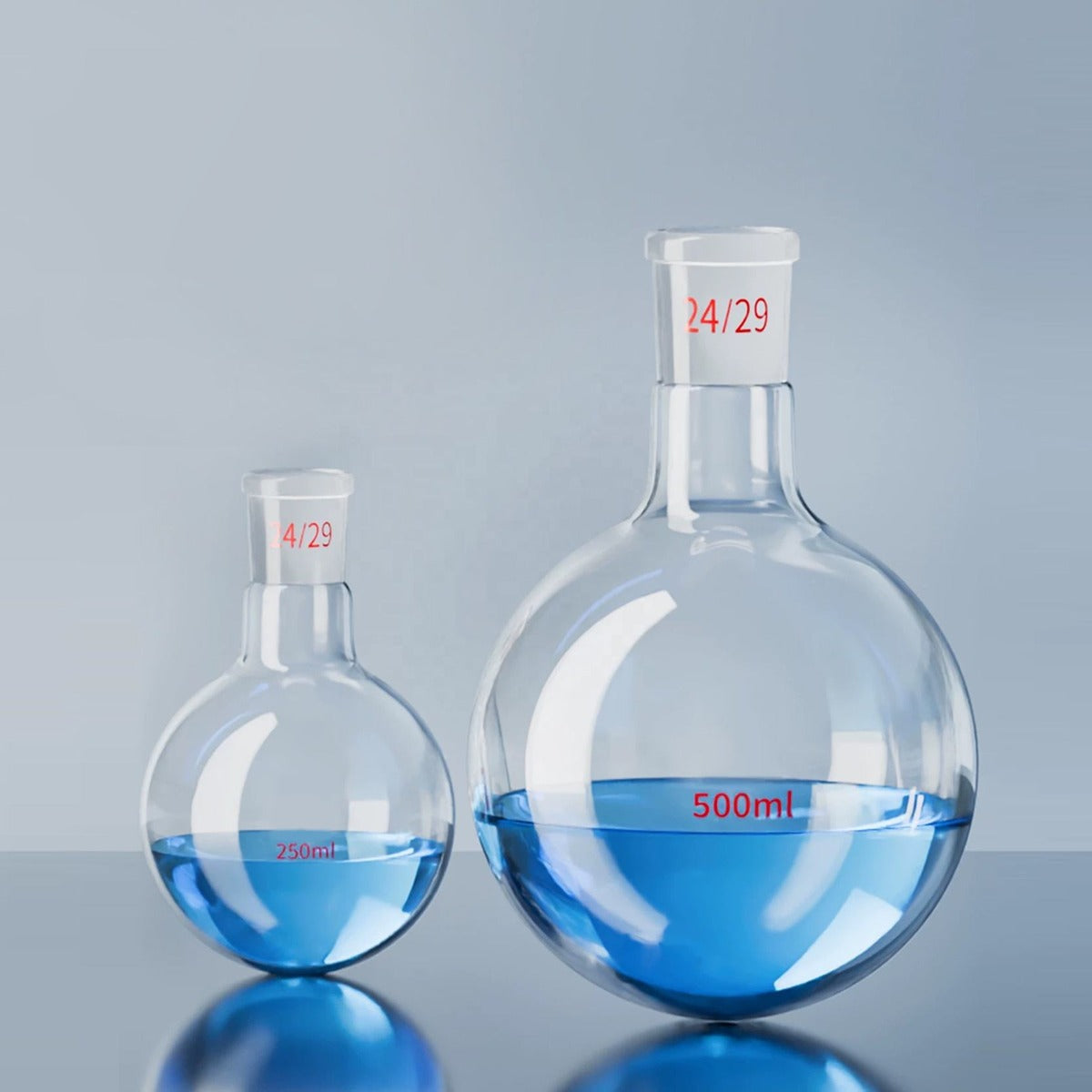 Borosilicate 3.3 Glass Single-Neck Boiling Flask, Round Bottom