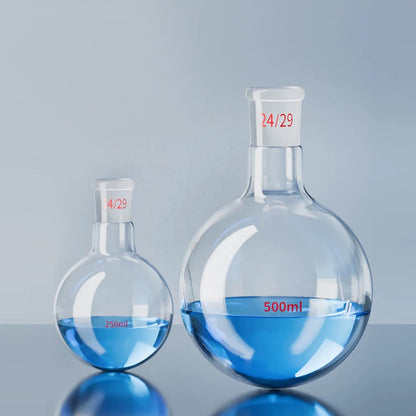 Borosilicate 3.3 Glass Single-Neck Boiling Flask, Round Bottom