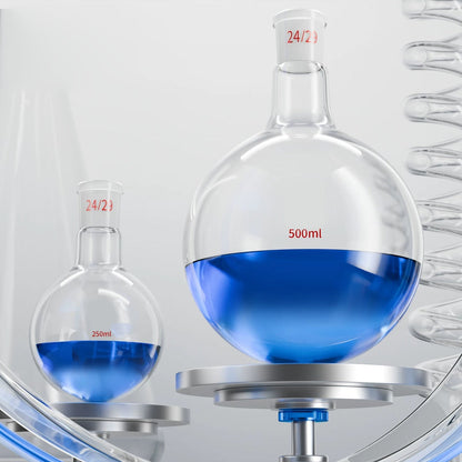 Borosilicate 3.3 Glass Single-Neck Boiling Flask, Round Bottom