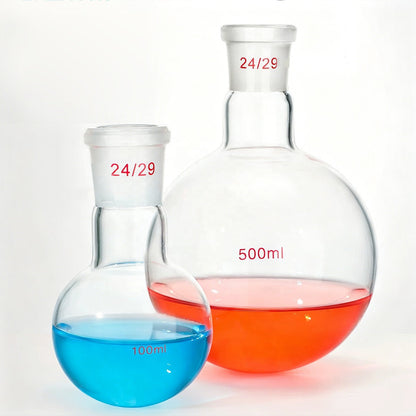 Borosilicate 3.3 Glass Single-Neck Boiling Flask, Round Bottom