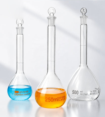 Class A Borosilicate Glass Volumetric Flask, Clear