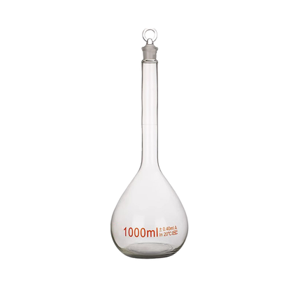 Class A Borosilicate Glass Volumetric Flask, Clear