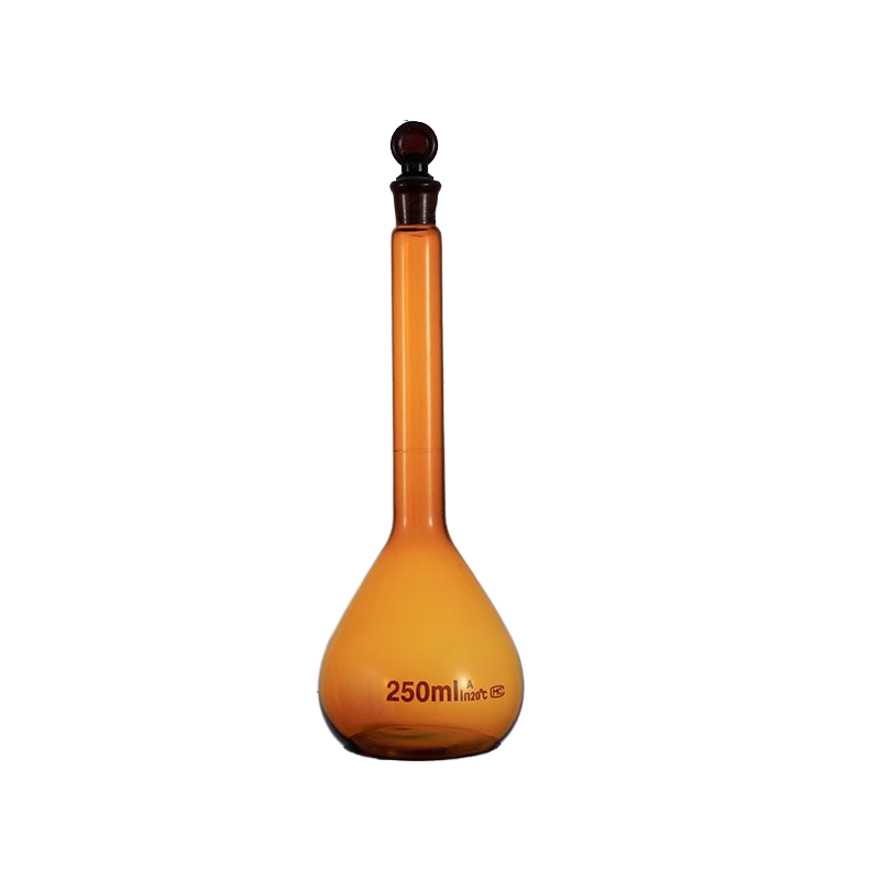 Class A Borosilicate Glass Volumetric Flask, Amber