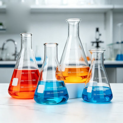 Borosilicate 3.3 Glass Erlenmeyer Flask, Narrow Neck