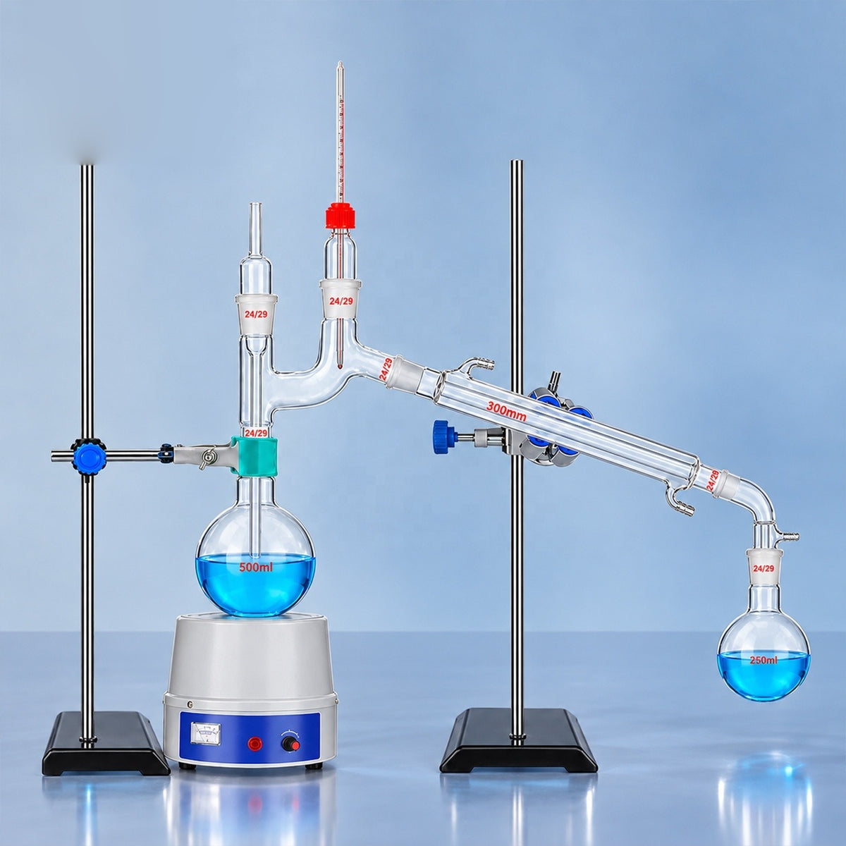 Glass Distillation Apparatus, 250ml-1000ml