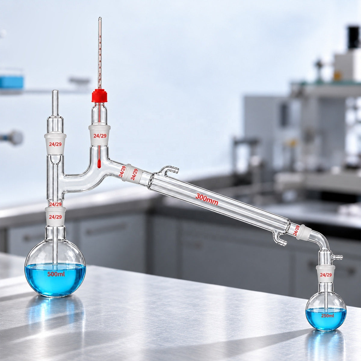 Glass Distillation Apparatus, 250ml-1000ml