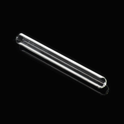 Glass test tube without rim