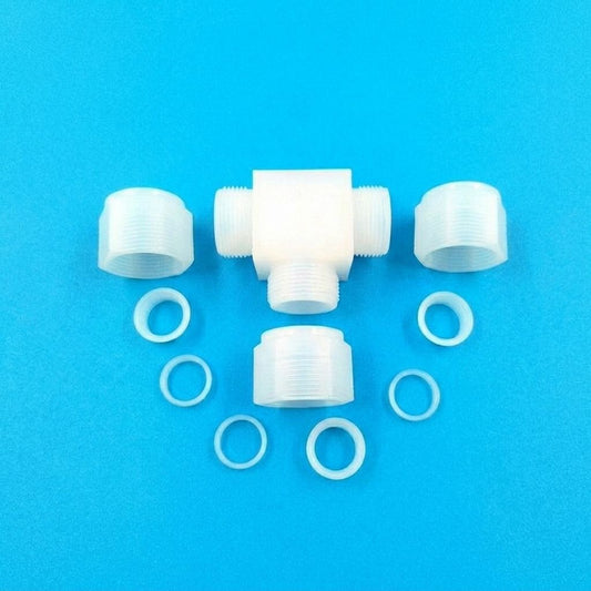 PFA Ferrule Tee Connector, 1/4 in