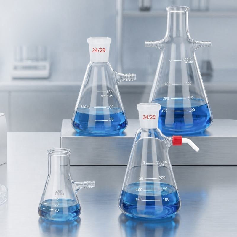 Glass Filtering Flask with Side Arm