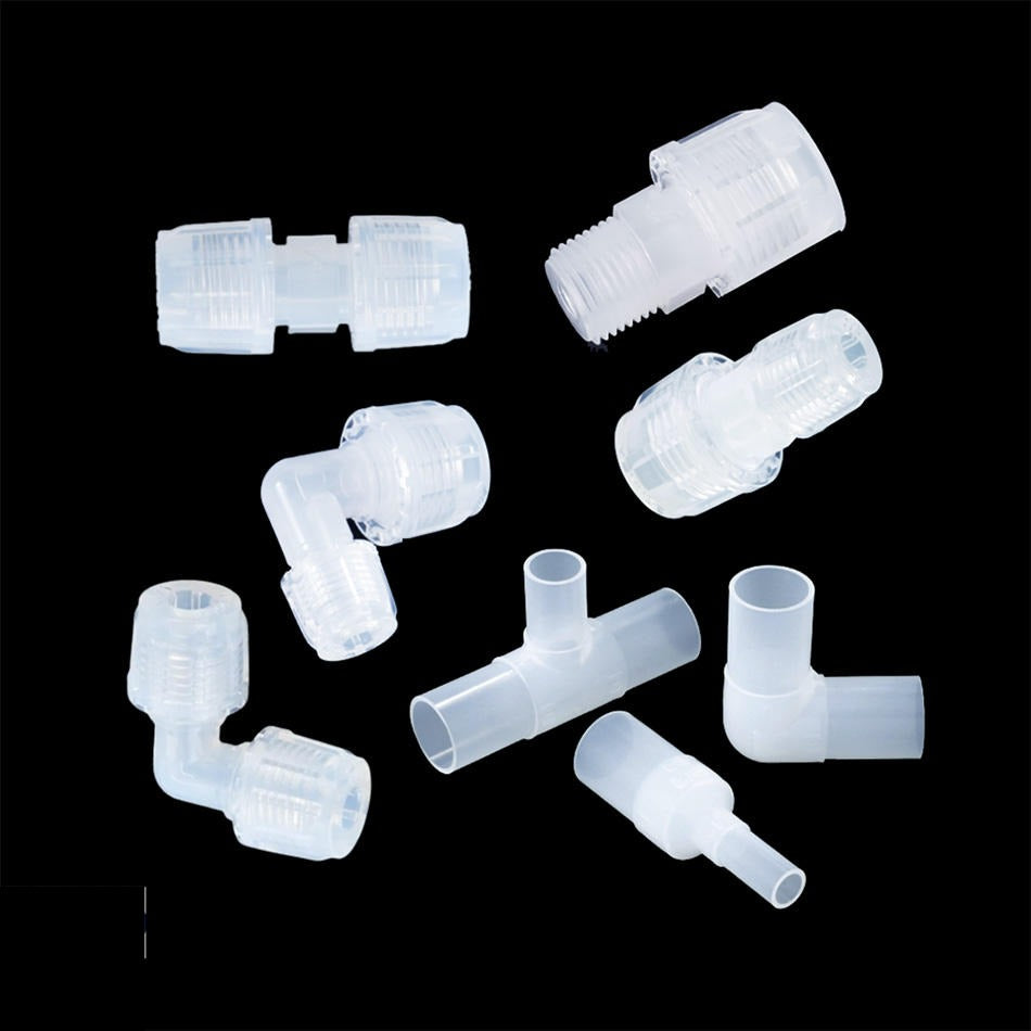 PFA Flare Fitting with NPT Male Thread, 1/4 in - 3/8 in