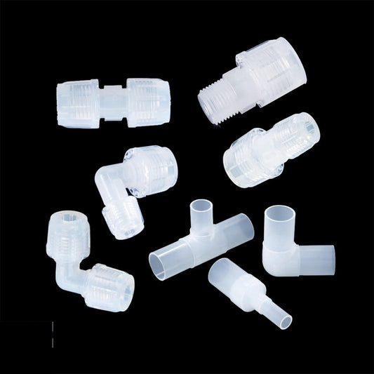 PFA Flare Fitting with NPT Male Thread, 1/4 in - 3/8 in