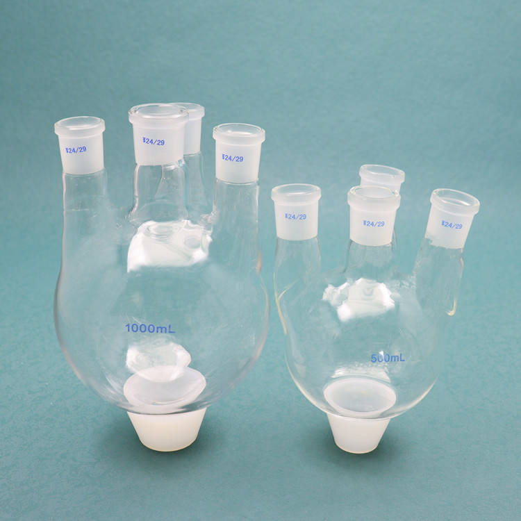 Four-Neck Round-Bottom Boiling Flask, 150ml-1000ml