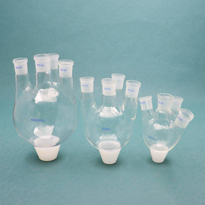 Four-Neck Round-Bottom Boiling Flask, 150ml-1000ml