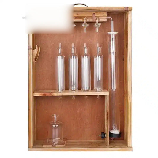 Gas analysis Apparatus acc. to Orsat Lunge, include 4 absorption bottles