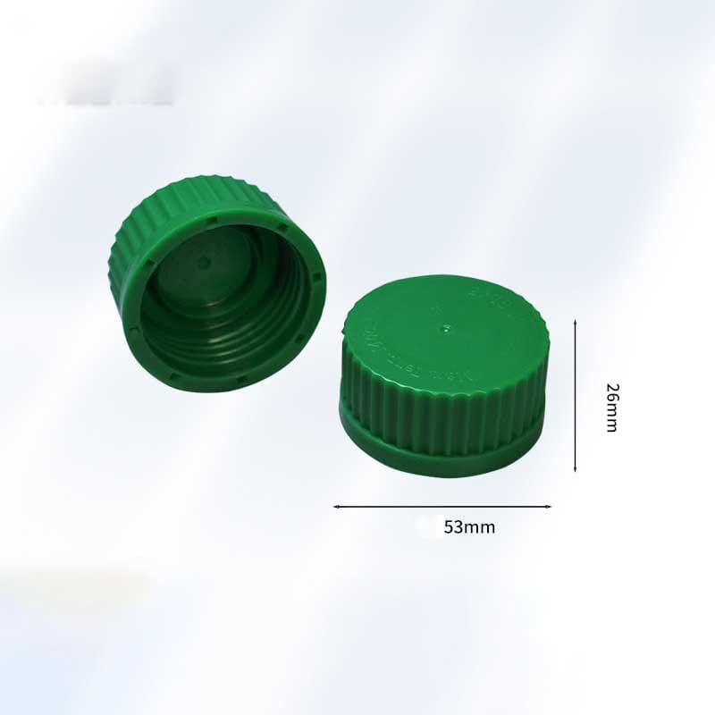 PP GL45 Screw Solid Cap with Grip Tabs, Pack of 10