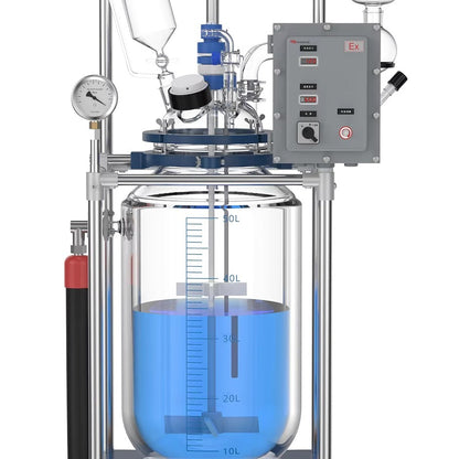 Explosion-Proof Jacketed Glass Reactor ALAB-GW-GR80Ex 80L