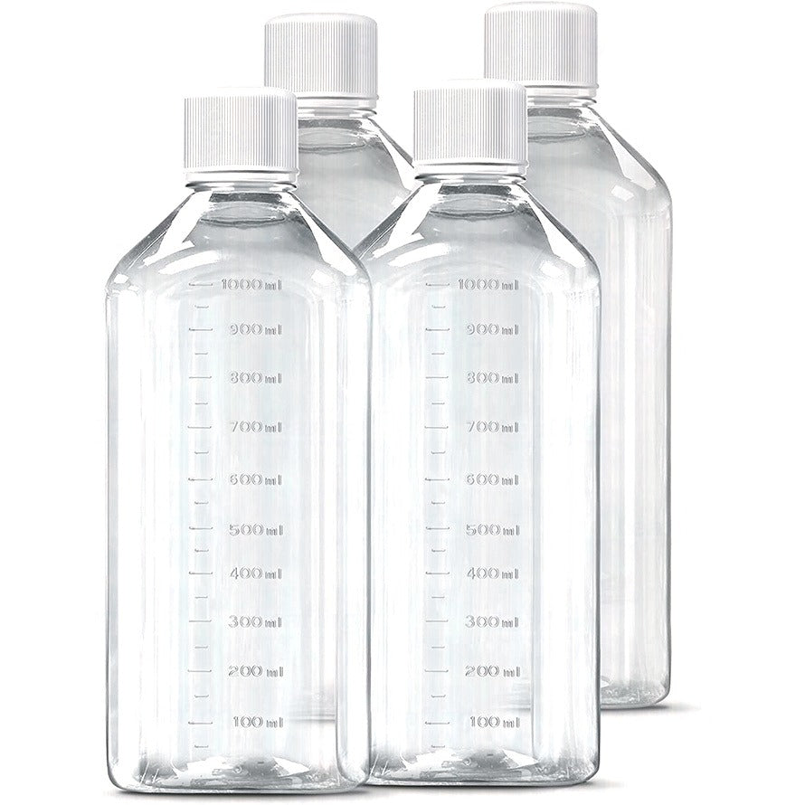 LF-400x Square Media Bottles, PET/PETG