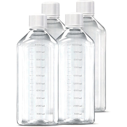 LF-400x Square Media Bottles, PET/PETG
