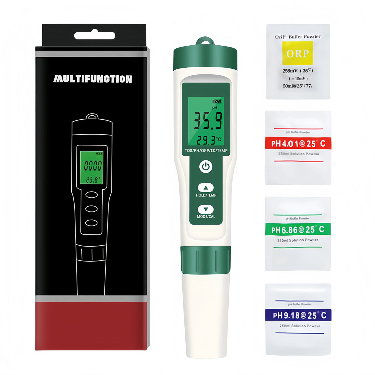PH146BL 5-in-1 Water Quality Testing Pen (pH / ORP / TDS / EC / Temperature)