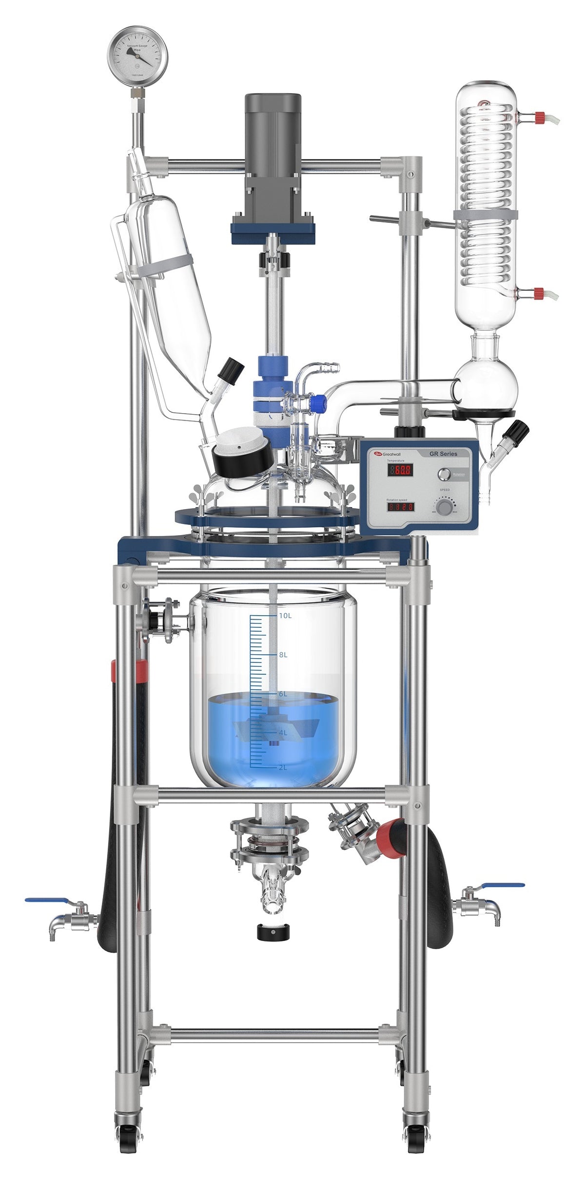 Jacketed Glass Reactor ALAB-GW-GR10 10L