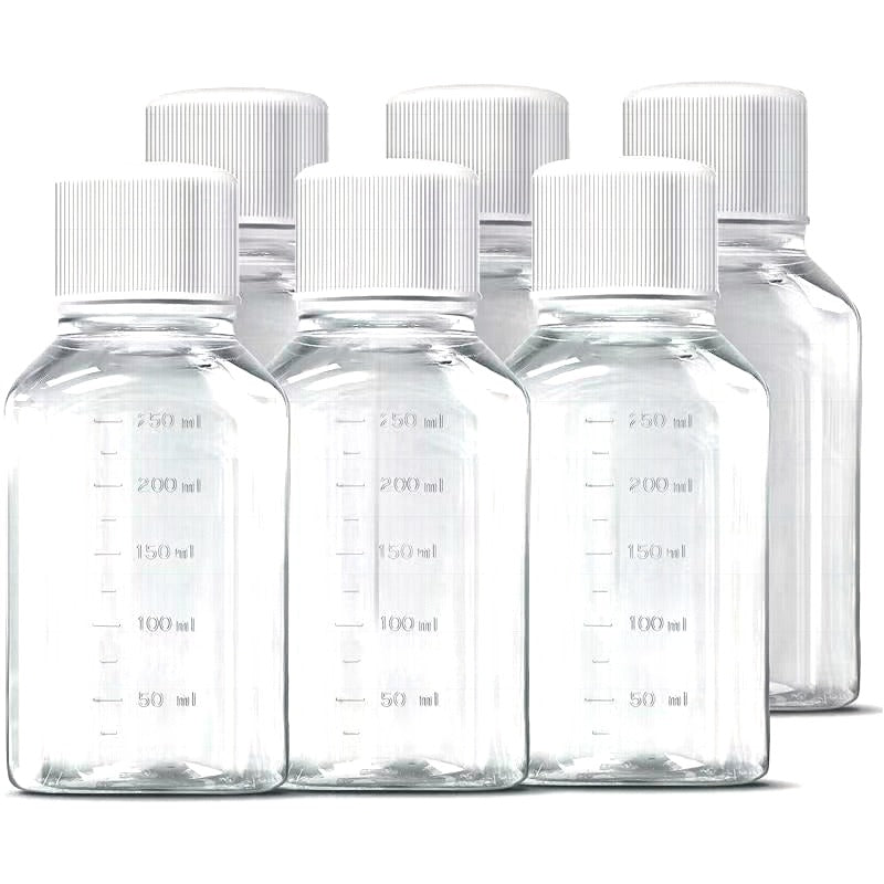 LF-400x Square Media Bottles, PET/PETG