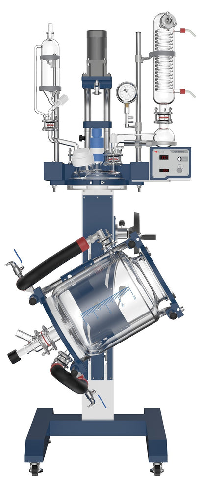Explosion-Proof Lifting Jacketed Glass Reactor ALAB-GW-GRL30Ex 30L