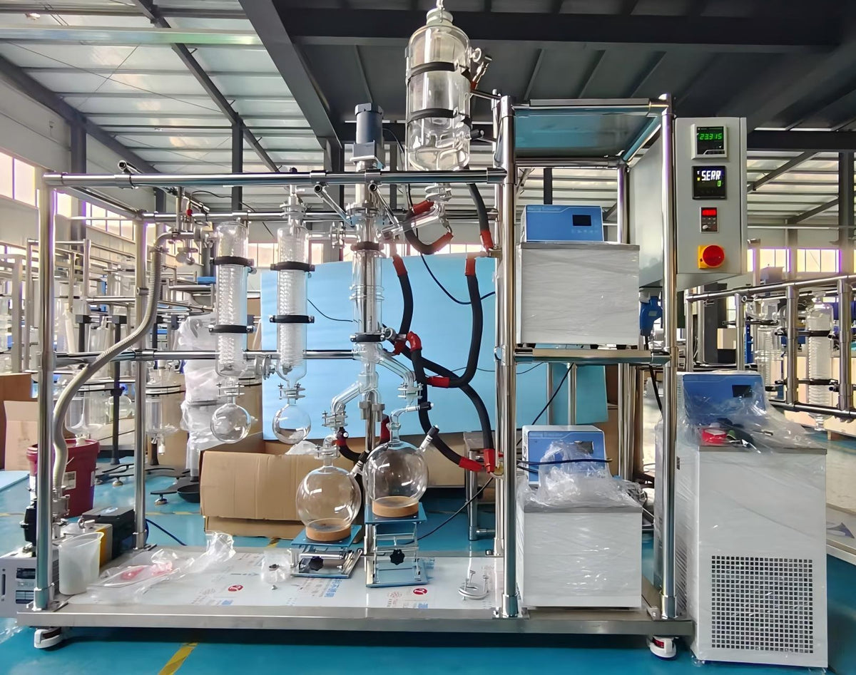 Glass Wiped Film Molecular Distillation System ALAB-YHMD
