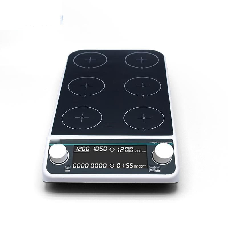 LMHS-6Pro Multi-Position Magnetic Hotplate Stirrer (6 x 500 mL)