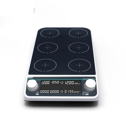 LMHS-6Pro Multi-Position Magnetic Hotplate Stirrer (6 x 500 mL)
