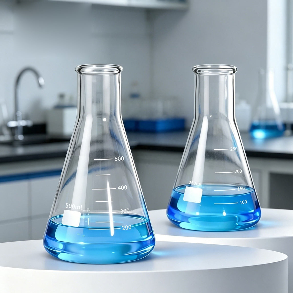 Borosilicate 3.3 Glass Erlenmeyer Flask, Wide Neck (50-2000 ml)
