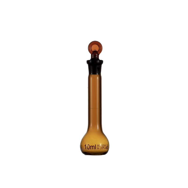 Class A Borosilicate Glass Volumetric Flask, Amber