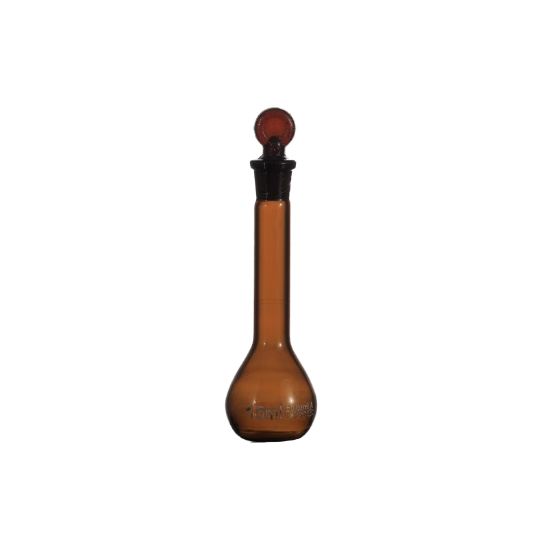 Class A Borosilicate Glass Volumetric Flask, Amber