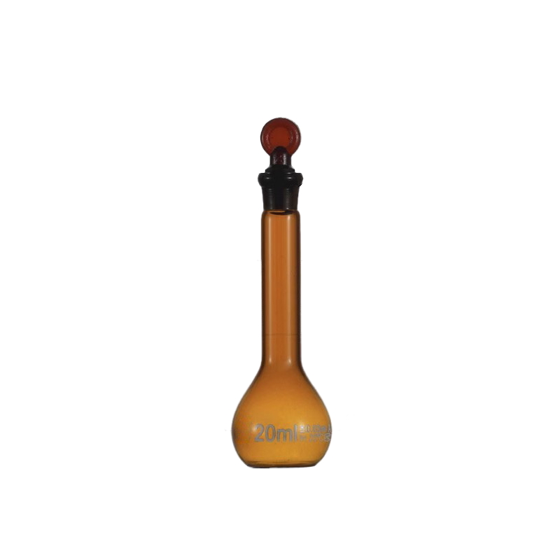 Class A Borosilicate Glass Volumetric Flask, Amber