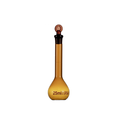 Class A Borosilicate Glass Volumetric Flask, Amber