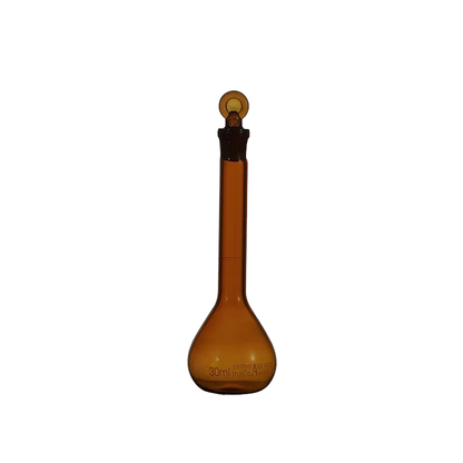 Class A Borosilicate Glass Volumetric Flask, Amber
