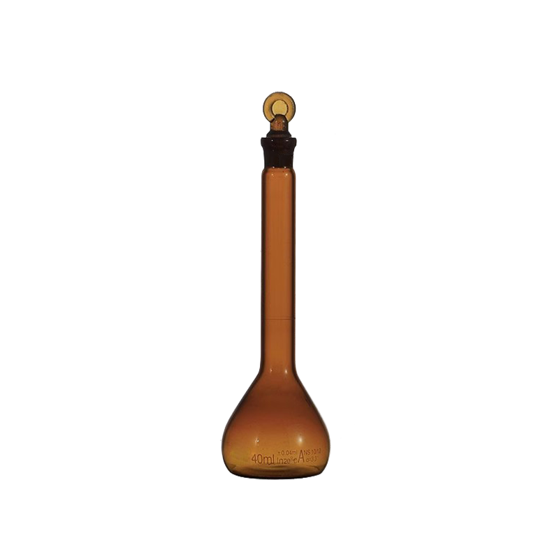 Class A Borosilicate Glass Volumetric Flask, Amber