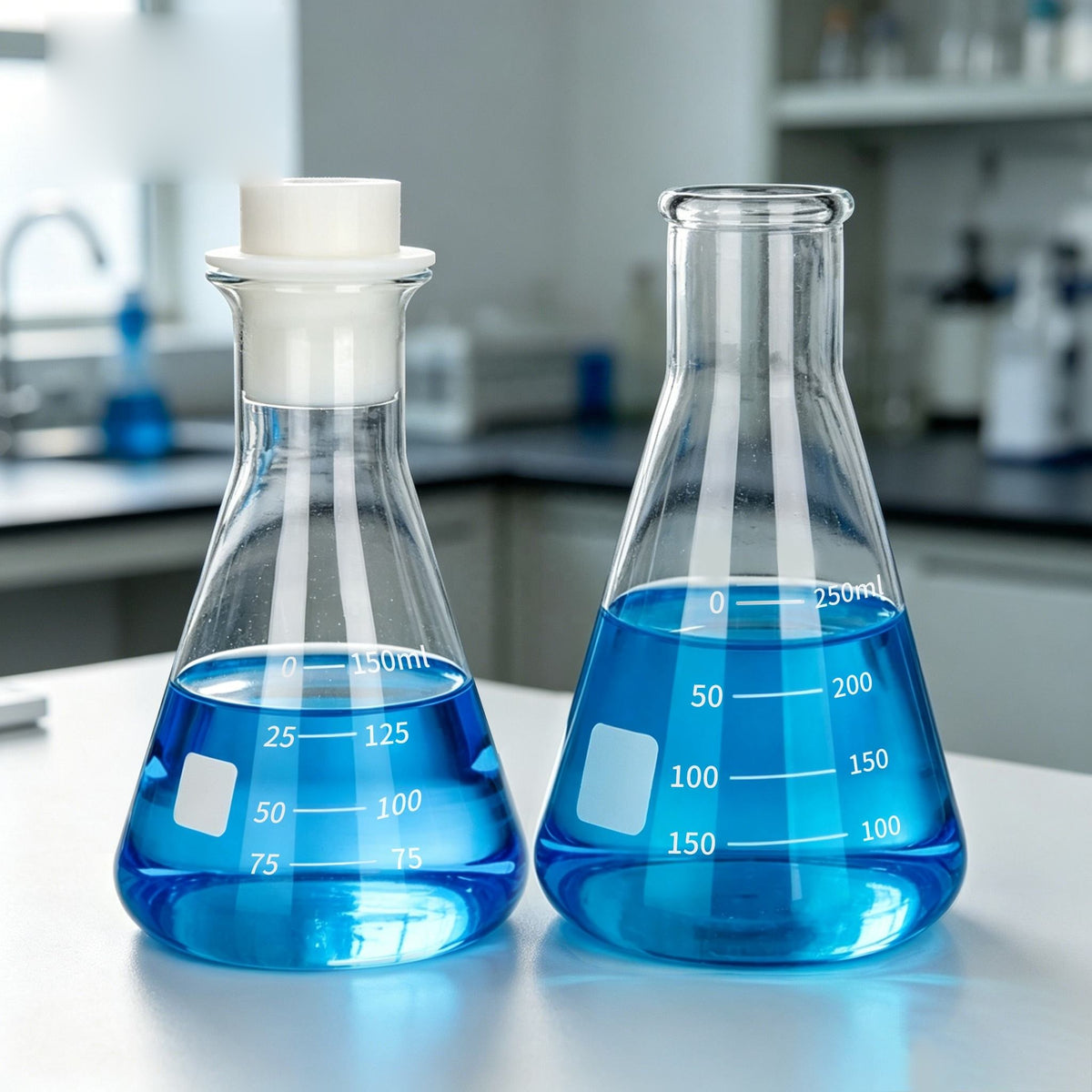 Borosilicate 3.3 Glass Erlenmeyer Flask, Narrow Neck