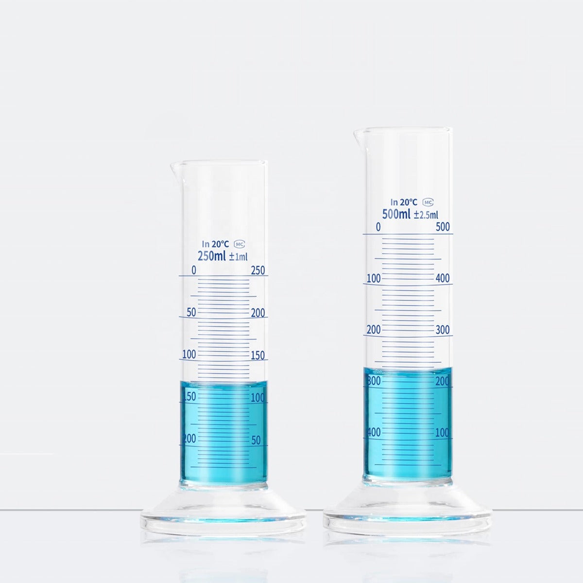 Borosilicate 3.3 Glass Graduated Measuring Cylinder, Round Base